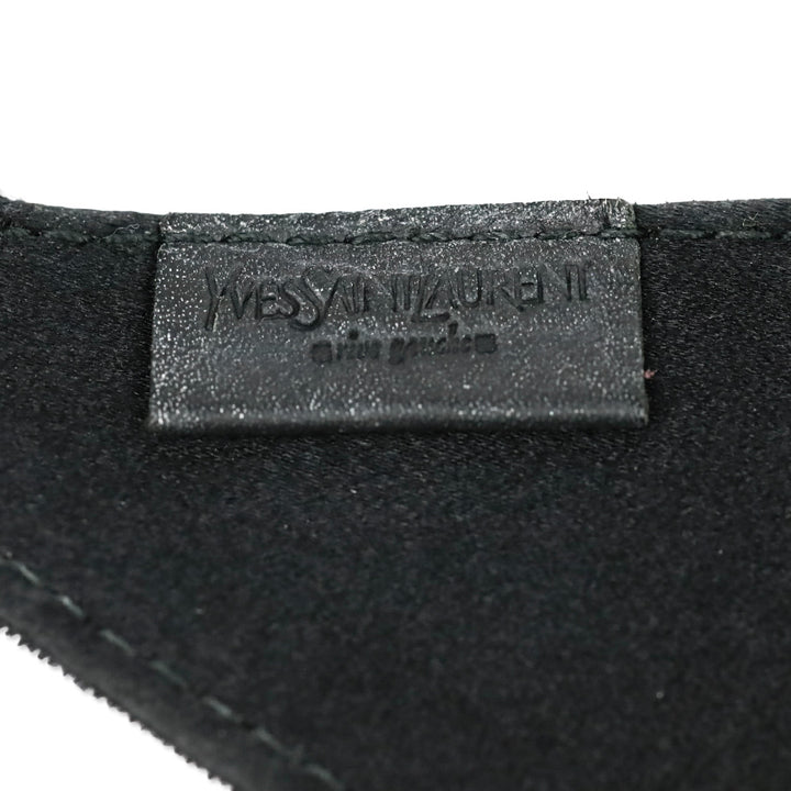 Yves Saint Laurent Rive Gauche by Tom Ford F/W 2002 Rock Crystal Black Velvet Choker Necklace