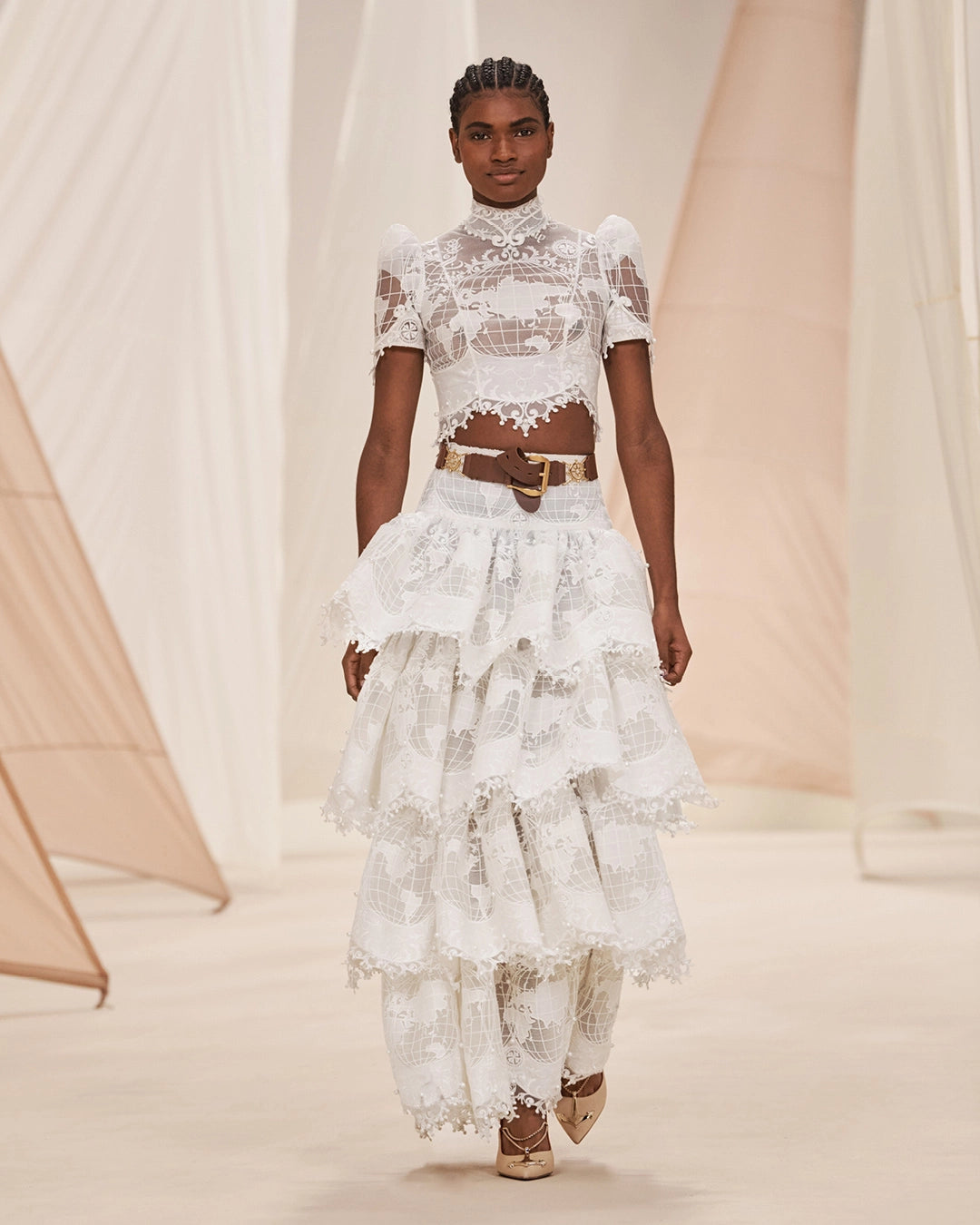 Zimmerman Ivory High Tide Embroidered Bodice