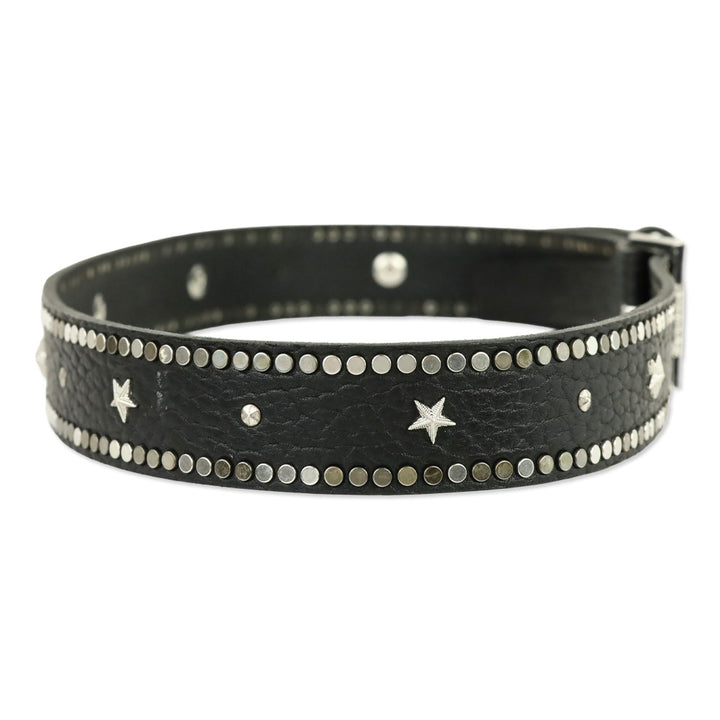 Zadig & Voltaire Black Leather Starlight Belt