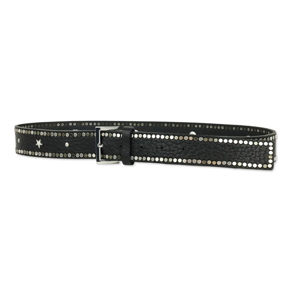 Zadig & Voltaire Black Leather Starlight Belt