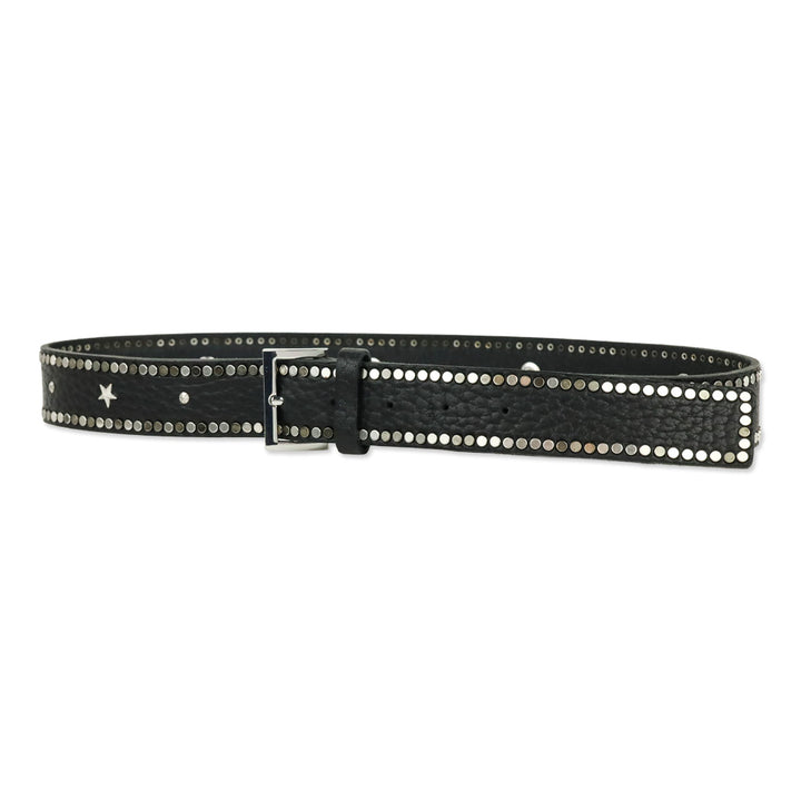Zadig & Voltaire Black Leather Starlight Belt