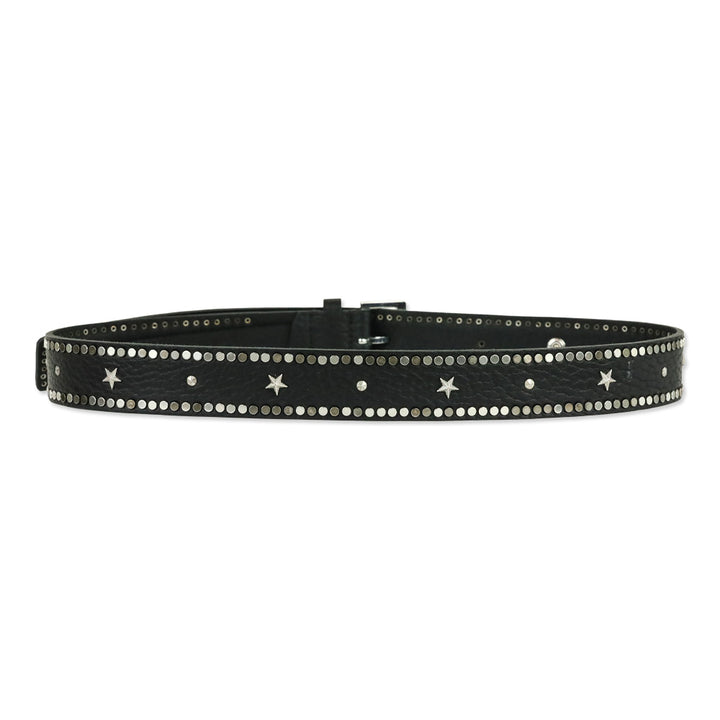 Zadig & Voltaire Black Leather Starlight Belt