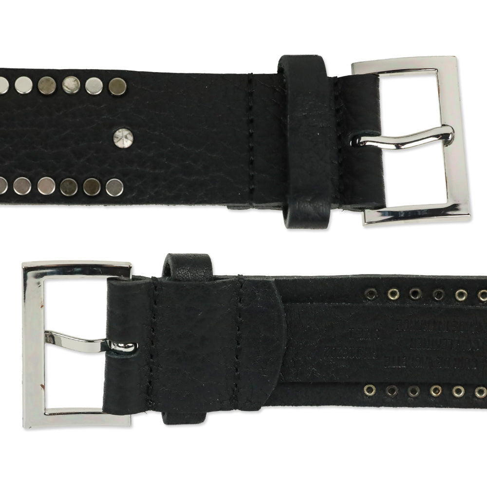 Zadig & Voltaire Black Leather Starlight Belt