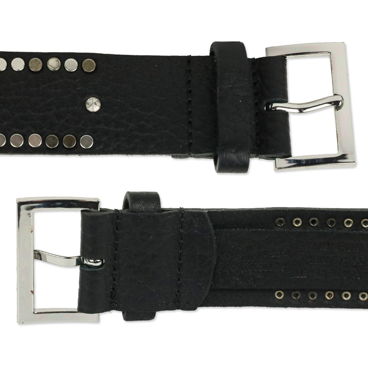 Zadig & Voltaire Black Leather Starlight Belt