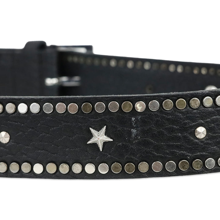 Zadig & Voltaire Black Leather Starlight Belt