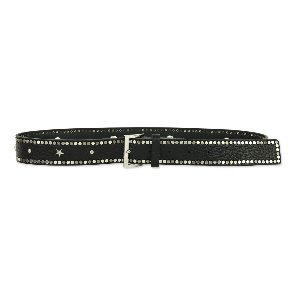 Zadig & Voltaire Black Leather Starlight Belt