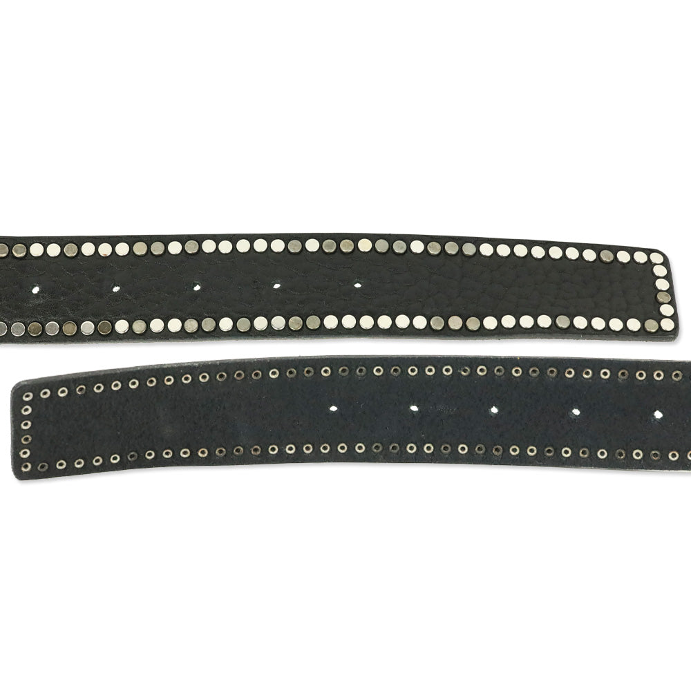 Zadig & Voltaire Black Leather Starlight Belt