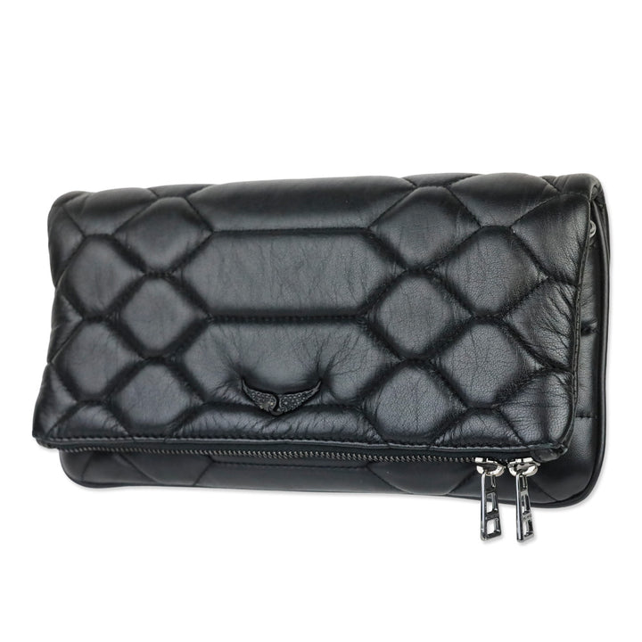 Zadig & Voltaire Black Quilted Flap Shoulder Bag