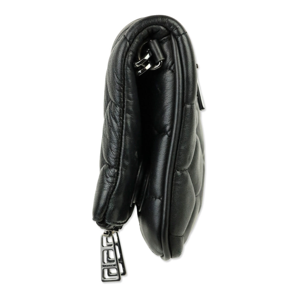 Zadig & Voltaire Black Quilted Flap Shoulder Bag