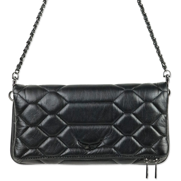 Zadig & Voltaire Black Quilted Flap Shoulder Bag