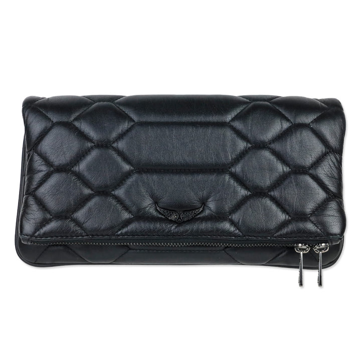 Zadig & Voltaire Black Quilted Flap Shoulder Bag
