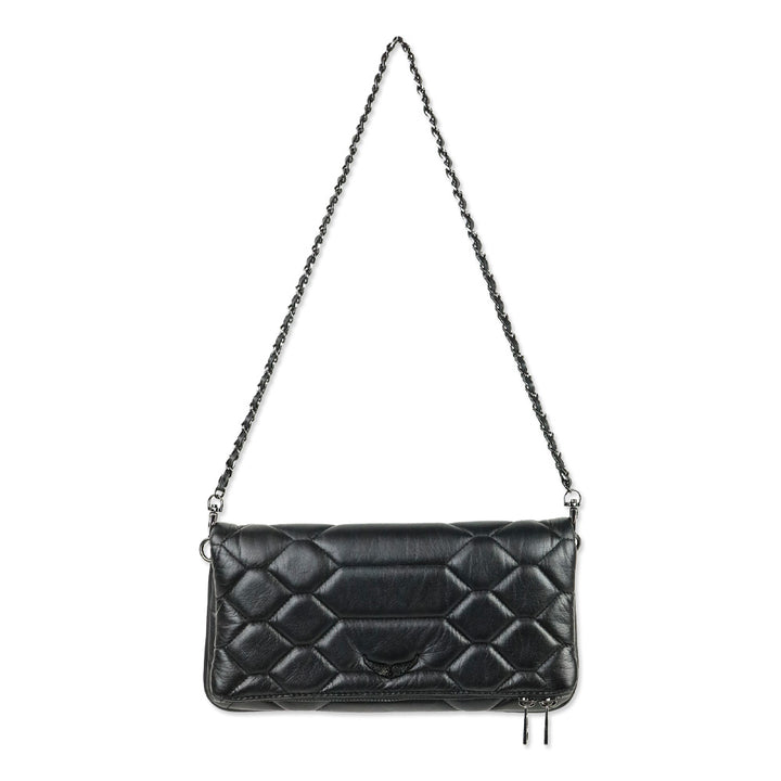 Zadig & Voltaire Black Quilted Flap Shoulder Bag