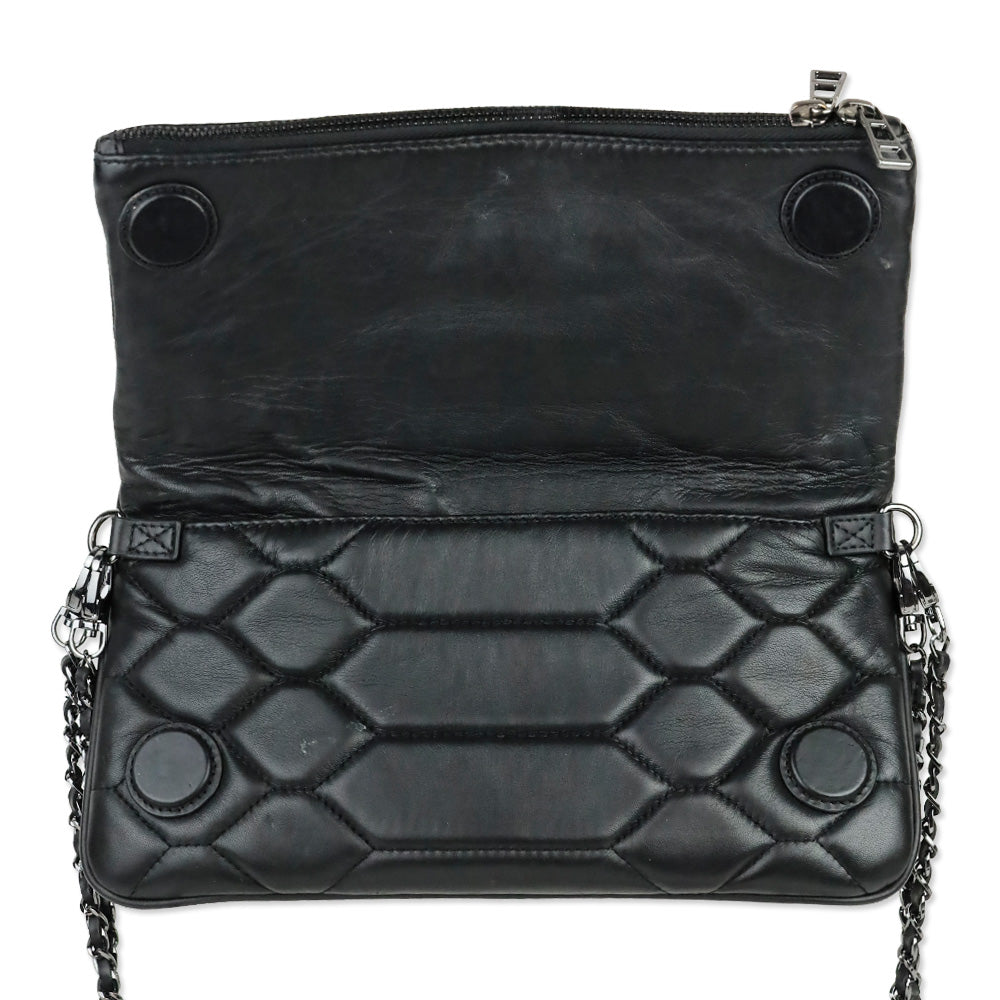 Zadig & Voltaire Black Quilted Flap Shoulder Bag