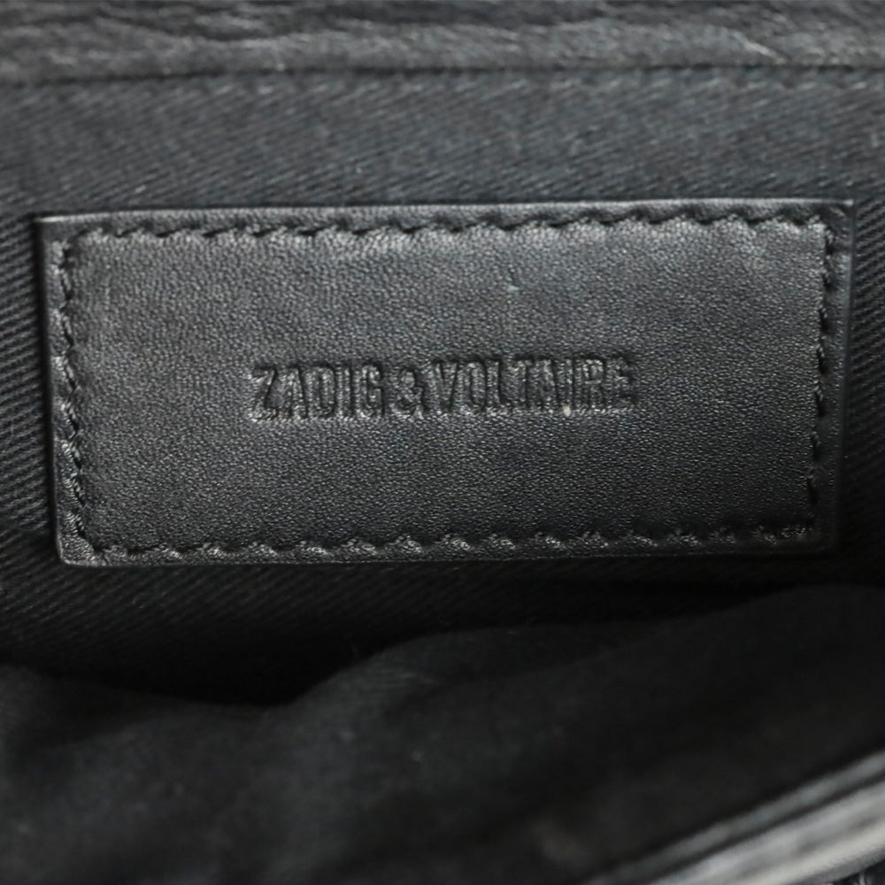 Zadig & Voltaire Black Quilted Flap Shoulder Bag