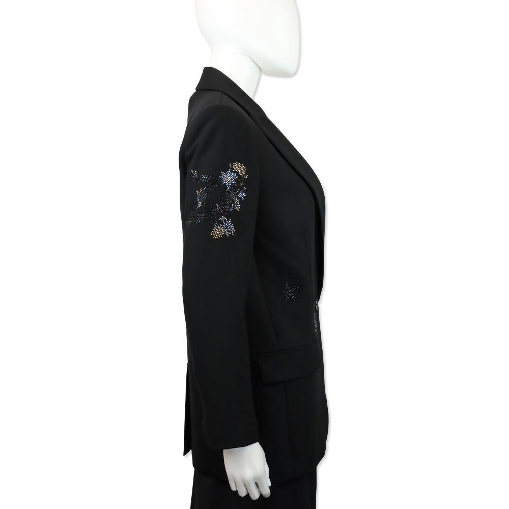 Zadig & Voltaire Black Viva Multistrass Blazer