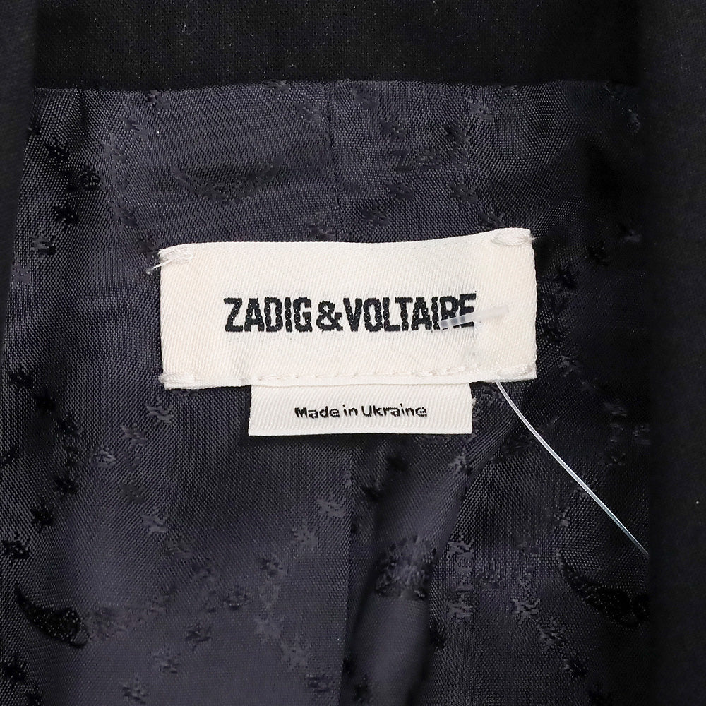 Zadig & Voltaire Black Viva Multistrass Blazer