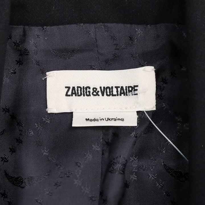Zadig & Voltaire Black Viva Multistrass Blazer