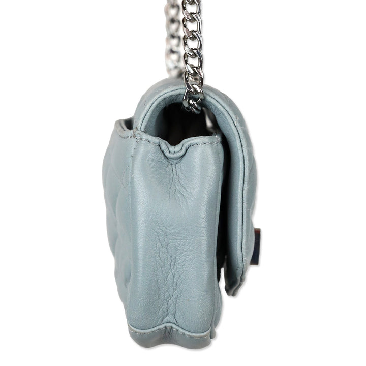 Zadig & Voltaire Blue Quilted Leather Skinny Love Crossbody Bag