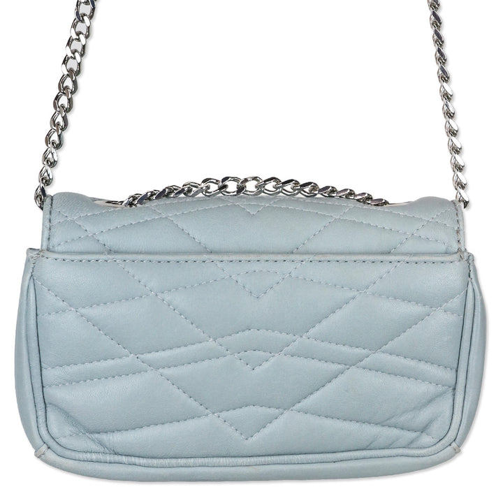 Zadig & Voltaire Blue Quilted Leather Skinny Love Crossbody Bag