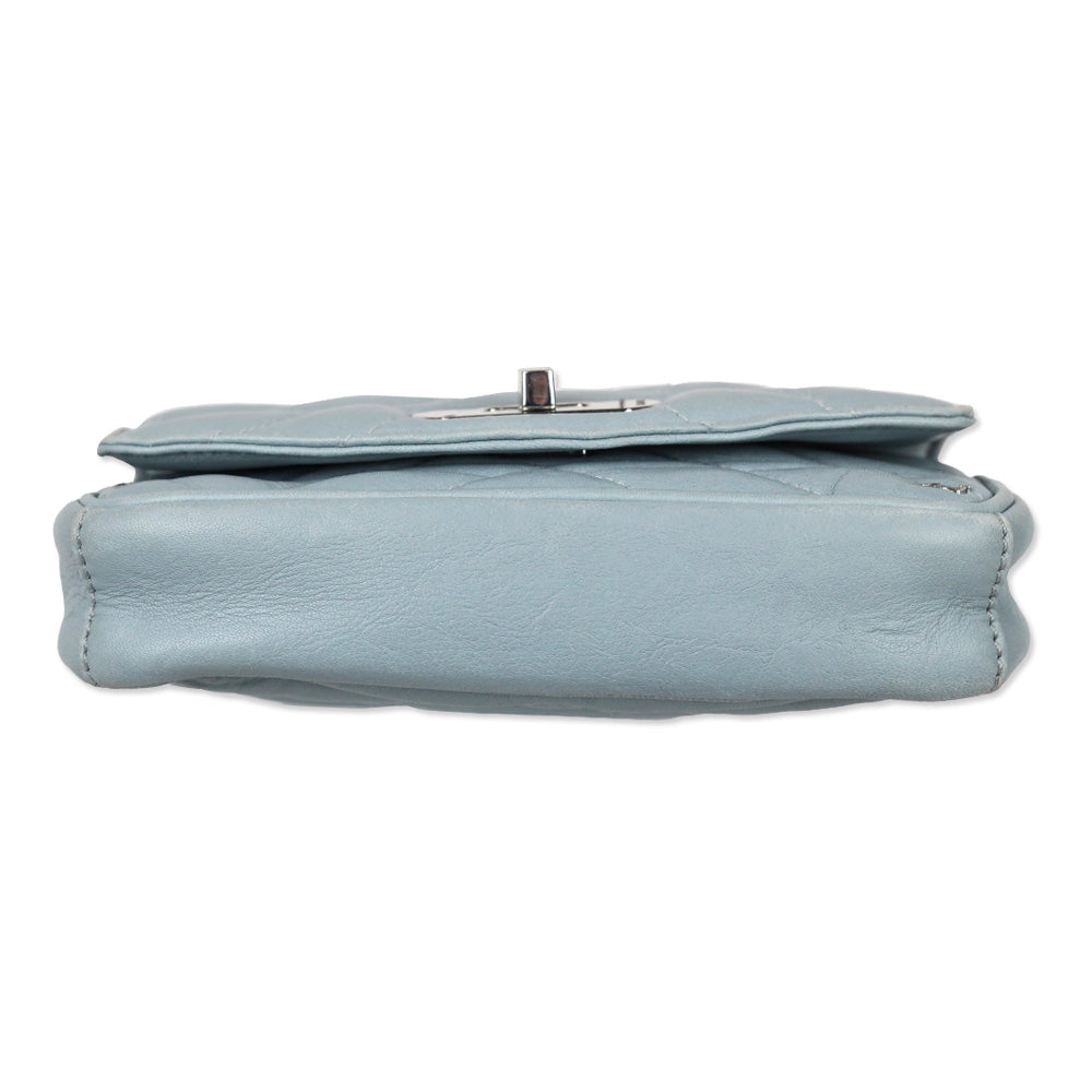 Zadig & Voltaire Blue Quilted Leather Skinny Love Crossbody Bag