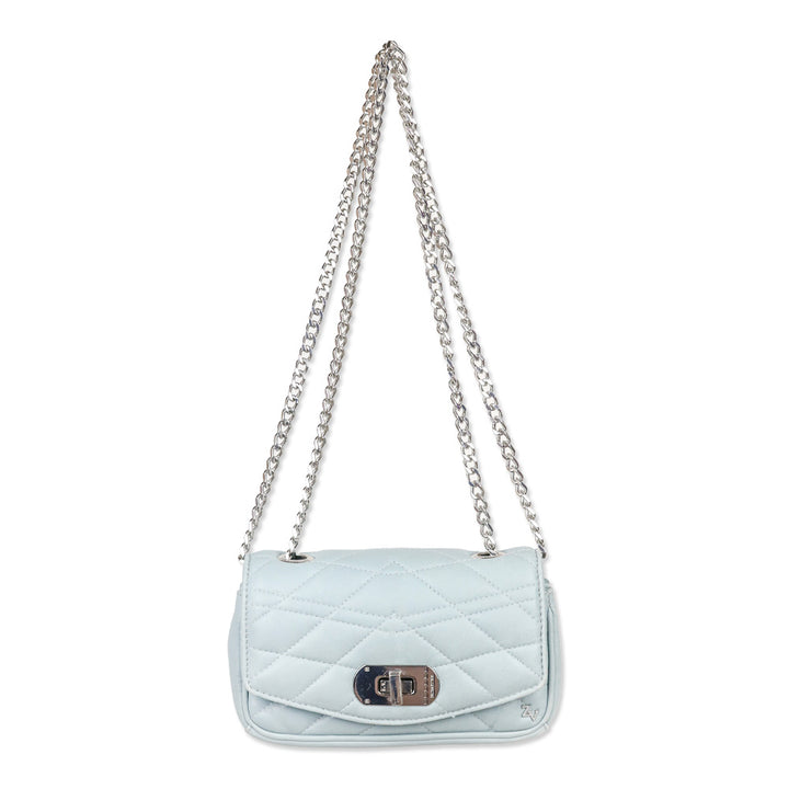 Zadig & Voltaire Blue Quilted Leather Skinny Love Crossbody Bag