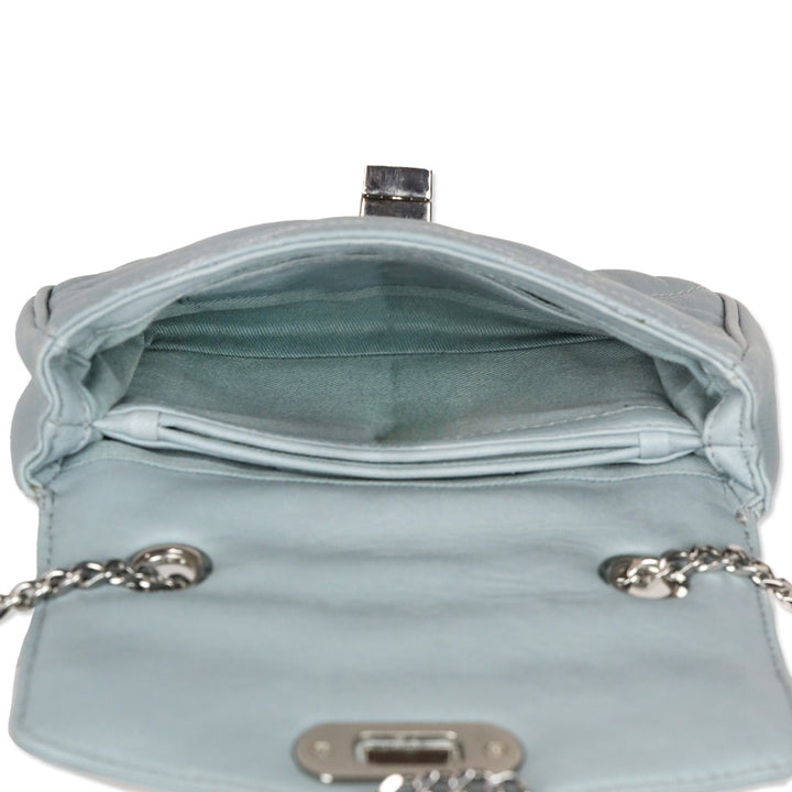 Zadig & Voltaire Blue Quilted Leather Skinny Love Crossbody Bag