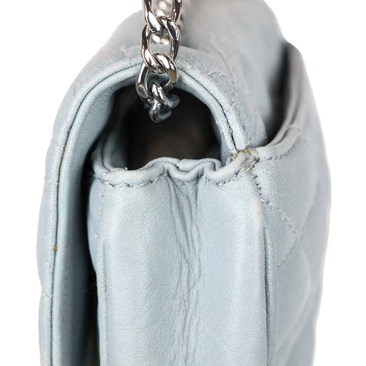 Zadig & Voltaire Blue Quilted Leather Skinny Love Crossbody Bag