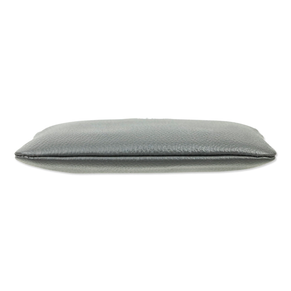 Zadig & Voltaire Grey Grained Leather Mini Uma Wings Wallet