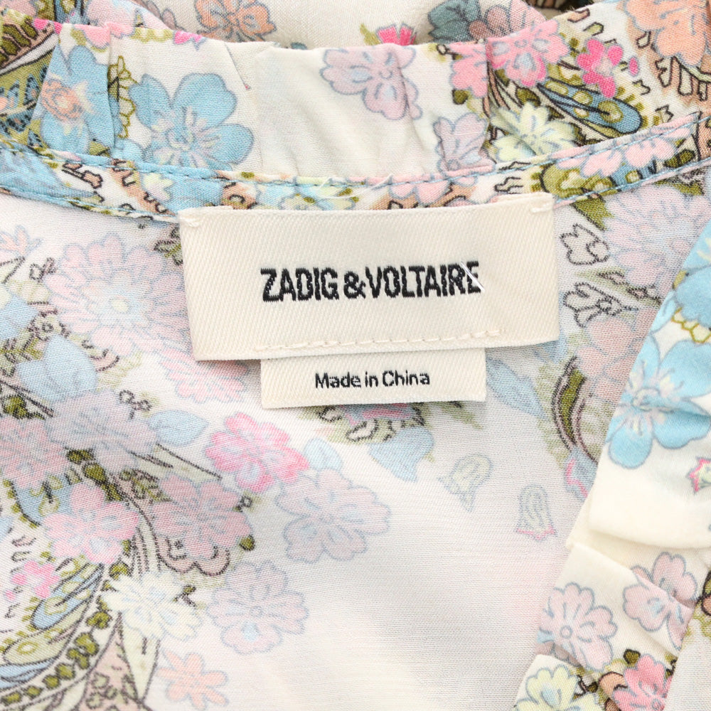 Zadig & Voltaire Yoko Floral Printed V-Neck Dress