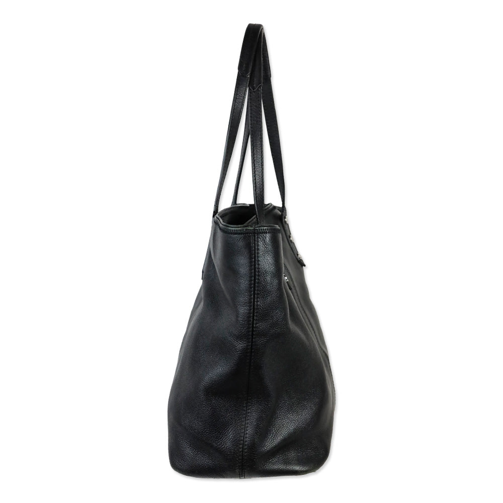 Zadig and Voltaire Black Leather Mick Tote