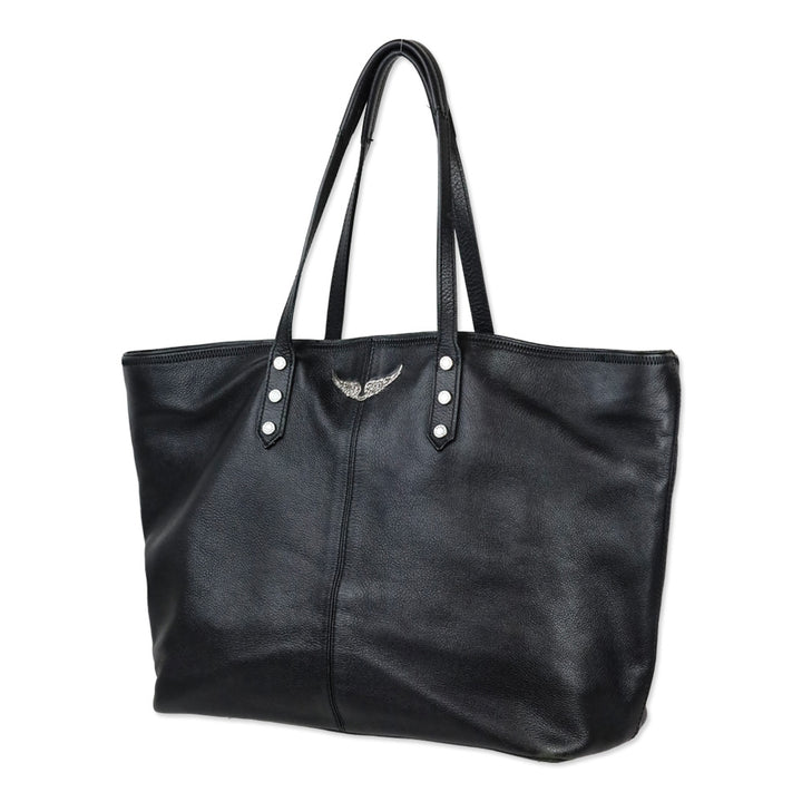 Zadig and Voltaire Black Leather Mick Tote