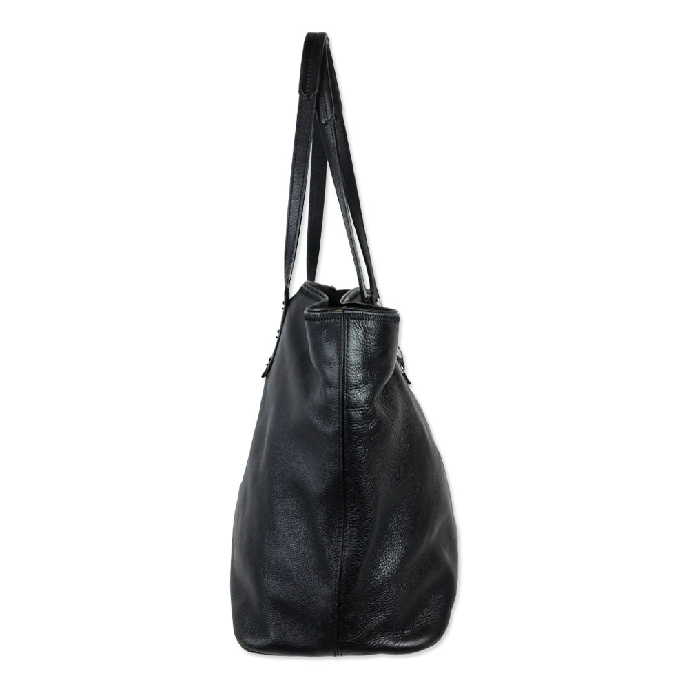 Zadig and Voltaire Black Leather Mick Tote