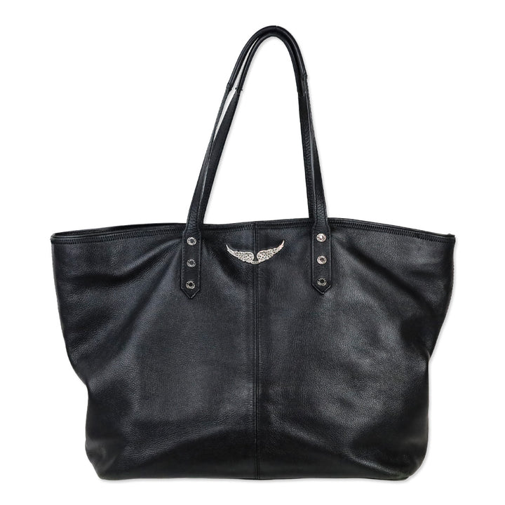 Zadig and Voltaire Black Leather Mick Tote