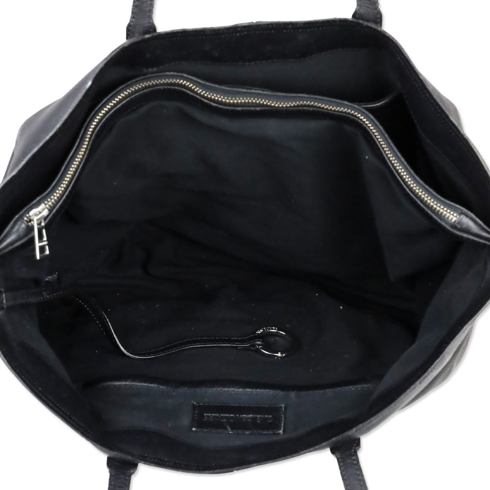 Zadig and Voltaire Black Leather Mick Tote