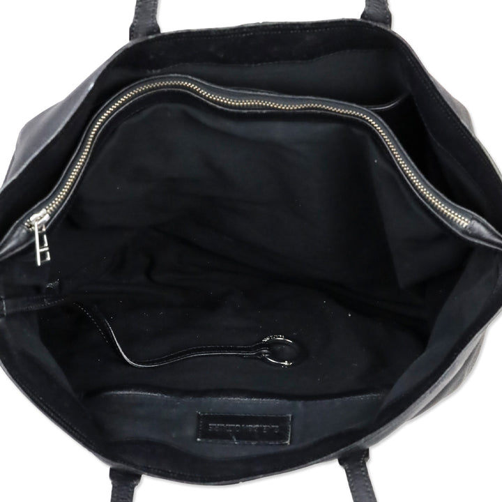 Zadig and Voltaire Black Leather Mick Tote