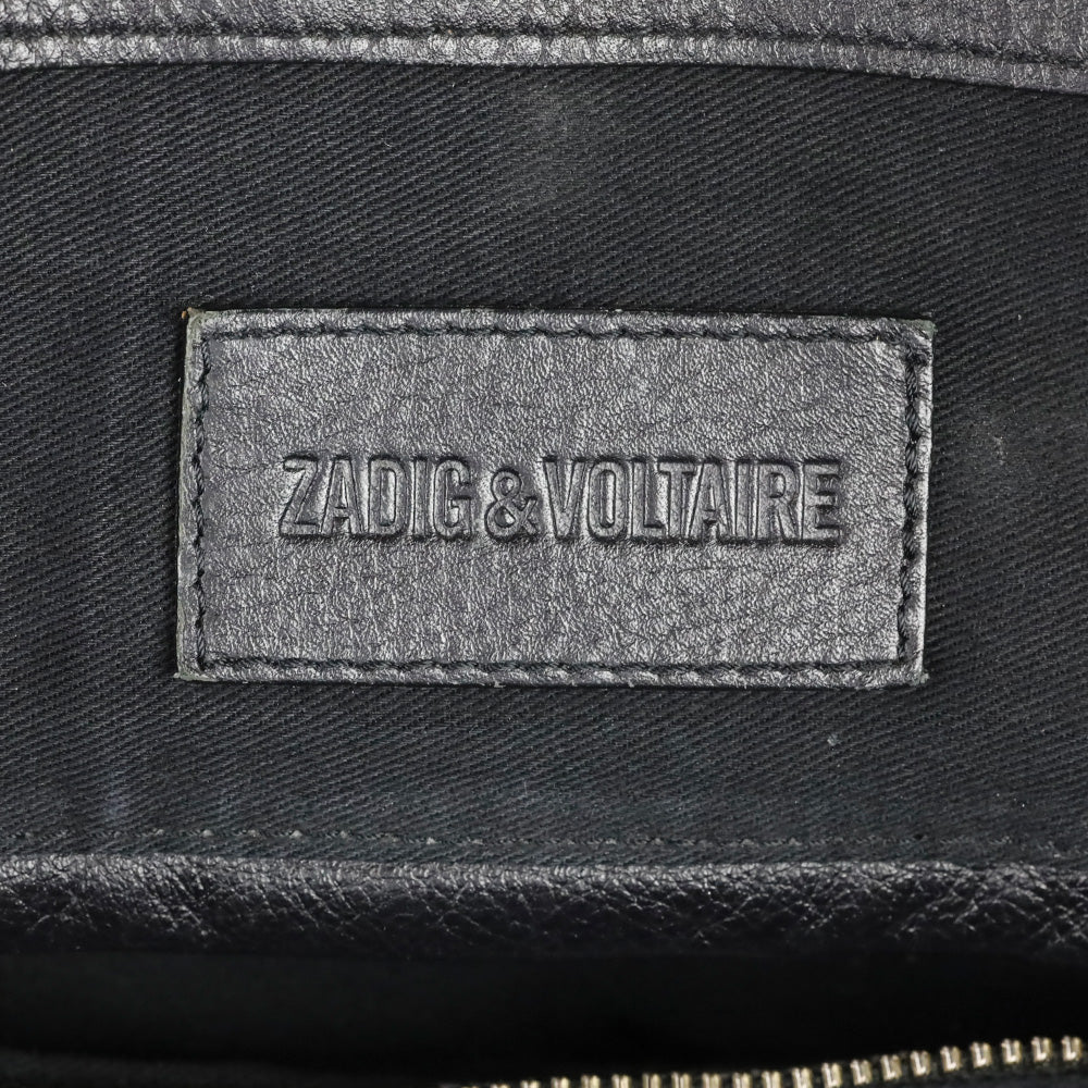 Zadig and Voltaire Black Leather Mick Tote