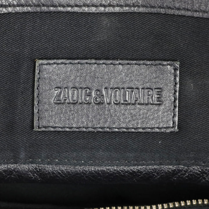 Zadig and Voltaire Black Leather Mick Tote