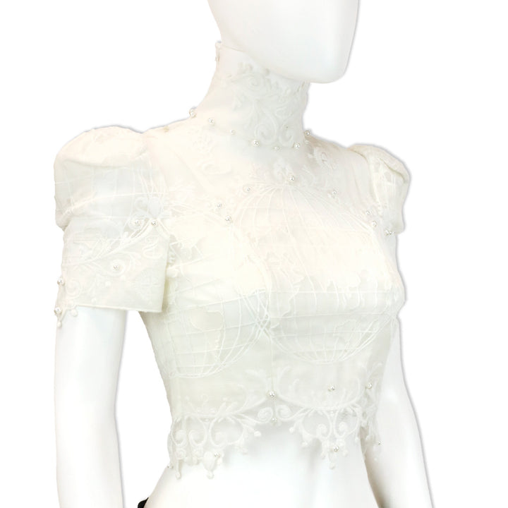Zimmerman Ivory High Tide Embroidered Bodice