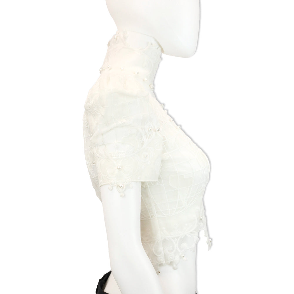 Zimmerman Ivory High Tide Embroidered Bodice