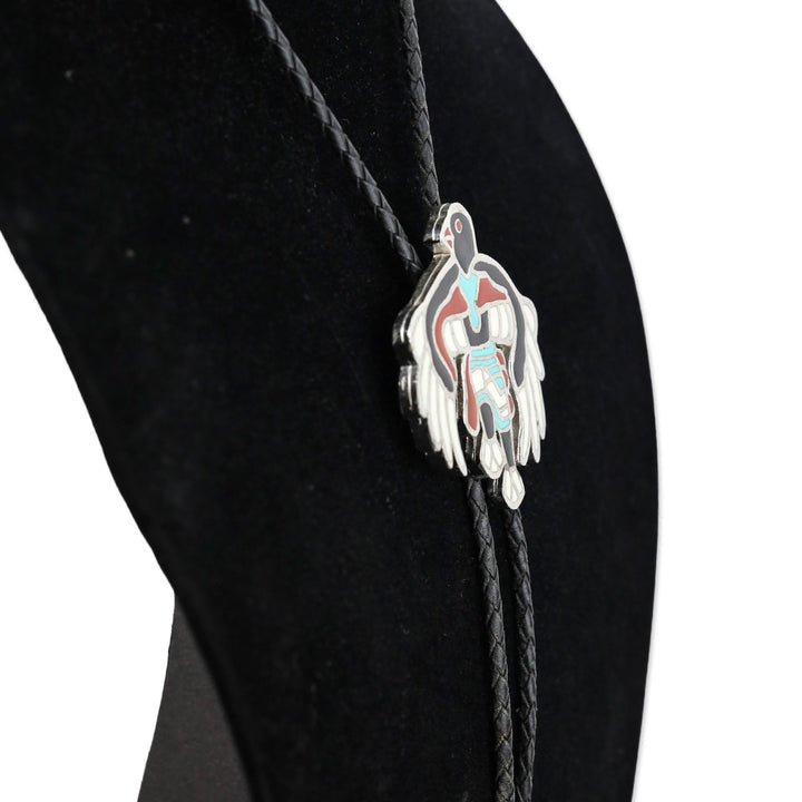 Zuni Style Eagle Dancer Bolo Tie