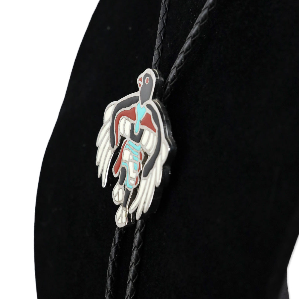 Zuni Style Eagle Dancer Bolo Tie
