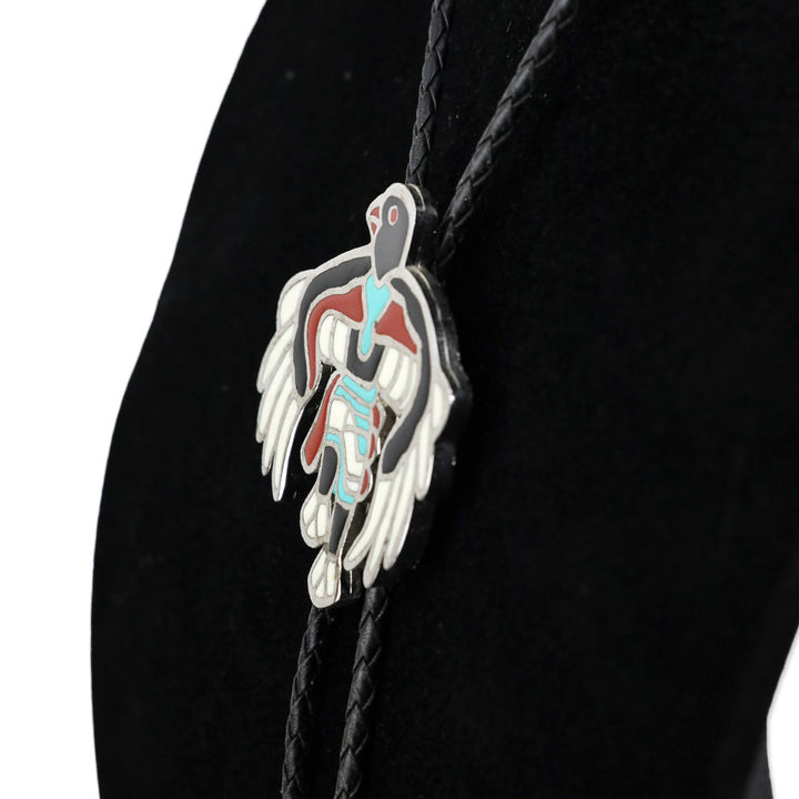 Zuni Style Eagle Dancer Bolo Tie