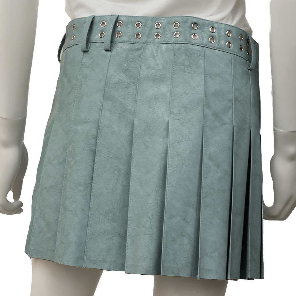 ANDERSON BELL FAUX LEATHER PLEATED MINI SKIRT