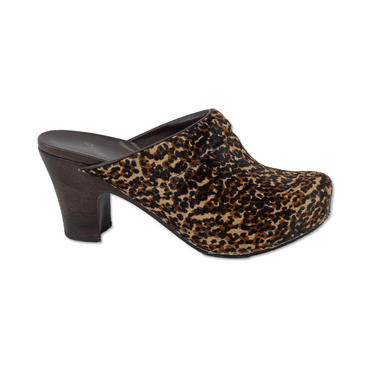 Dansko Rae Leopard Pony Hair Platform Clog