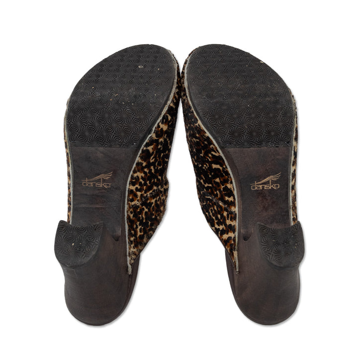 Dansko Rae Leopard Pony Hair Platform Clog