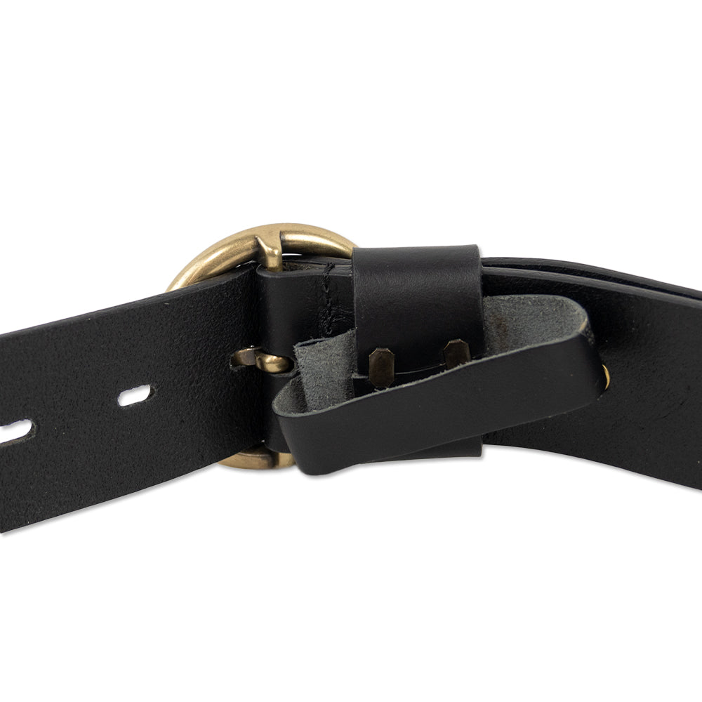 ba&sh Camus Black Leather Belt