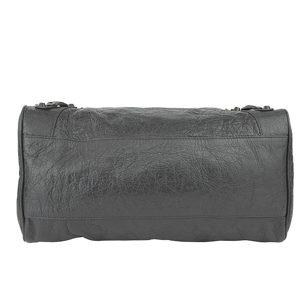 Balenciaga Gray Motorcross Classic Velo Bag DBLTKE Luxury