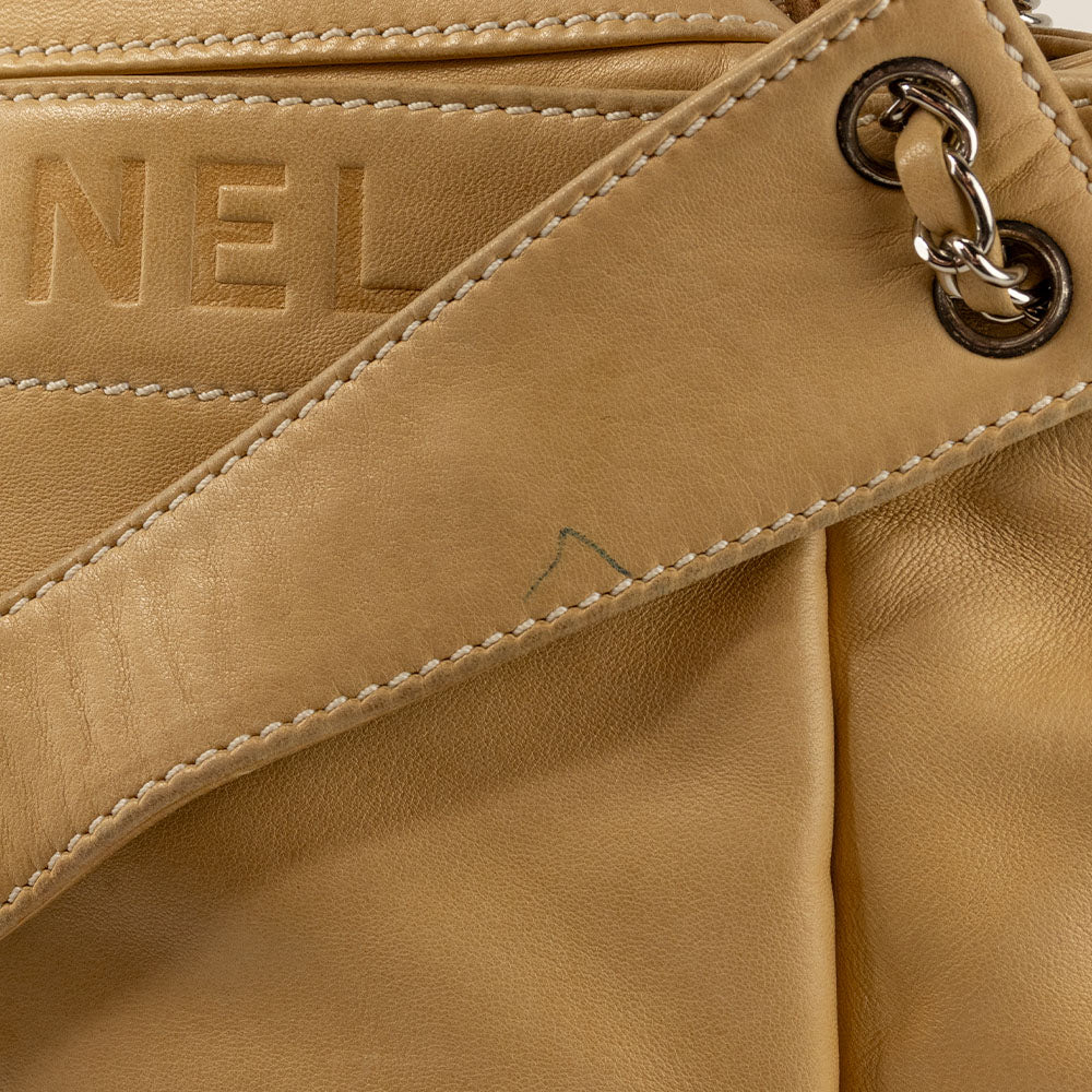 Chanel Beige Leather Rock n' Chic Handbag