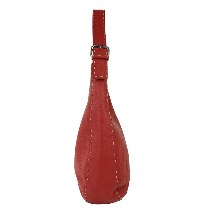 Fendi Vintage Red Hobo Shoulder Bag
