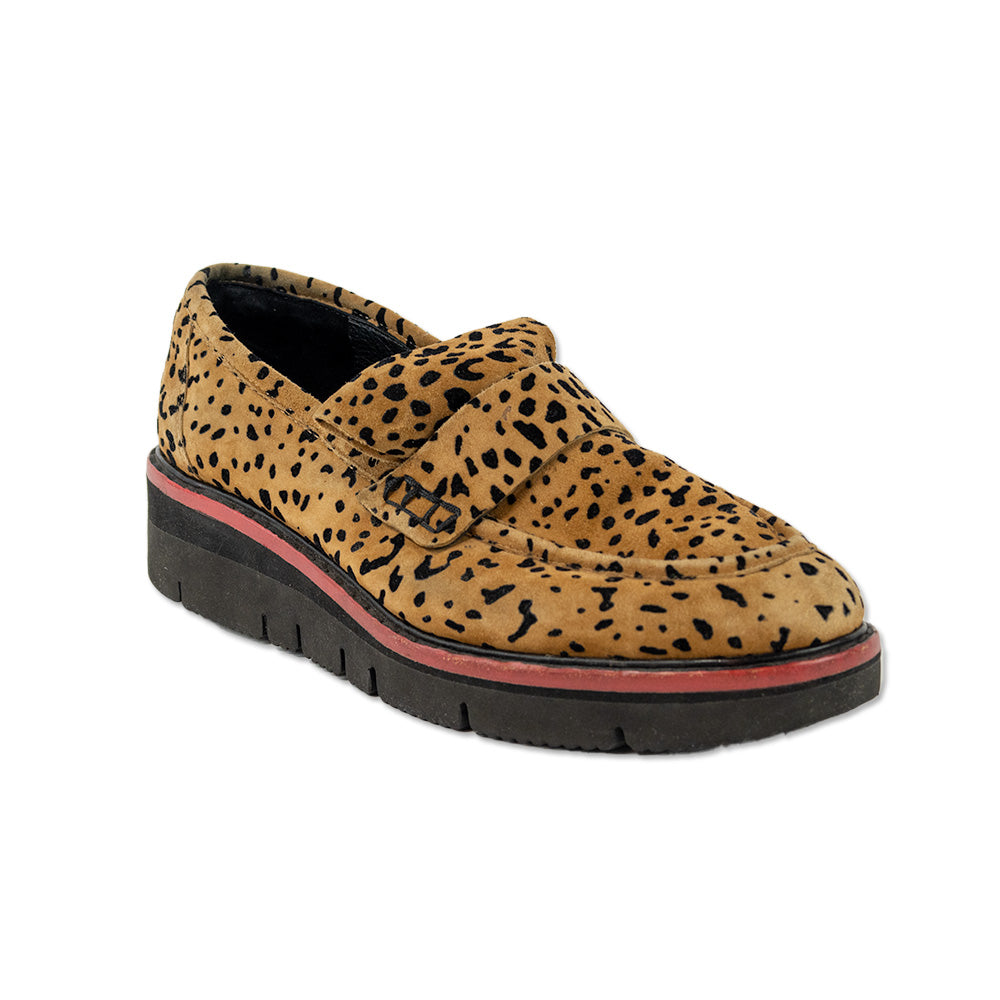 Rag & Bone Animal Print Suede Platform Loafers